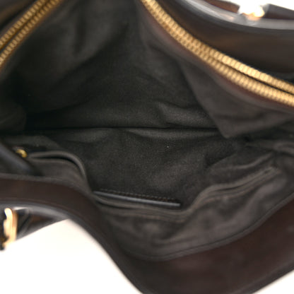 Burberry Haymarket Check Medium Golderton Tote Chocolate 6 of 11