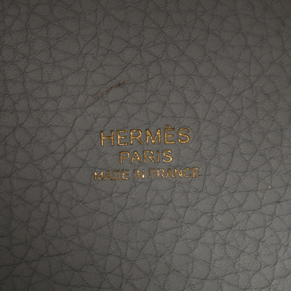 Hermes Taurillon Clemence Picotin Lock 18 PM Bleu Pale 6 of 14