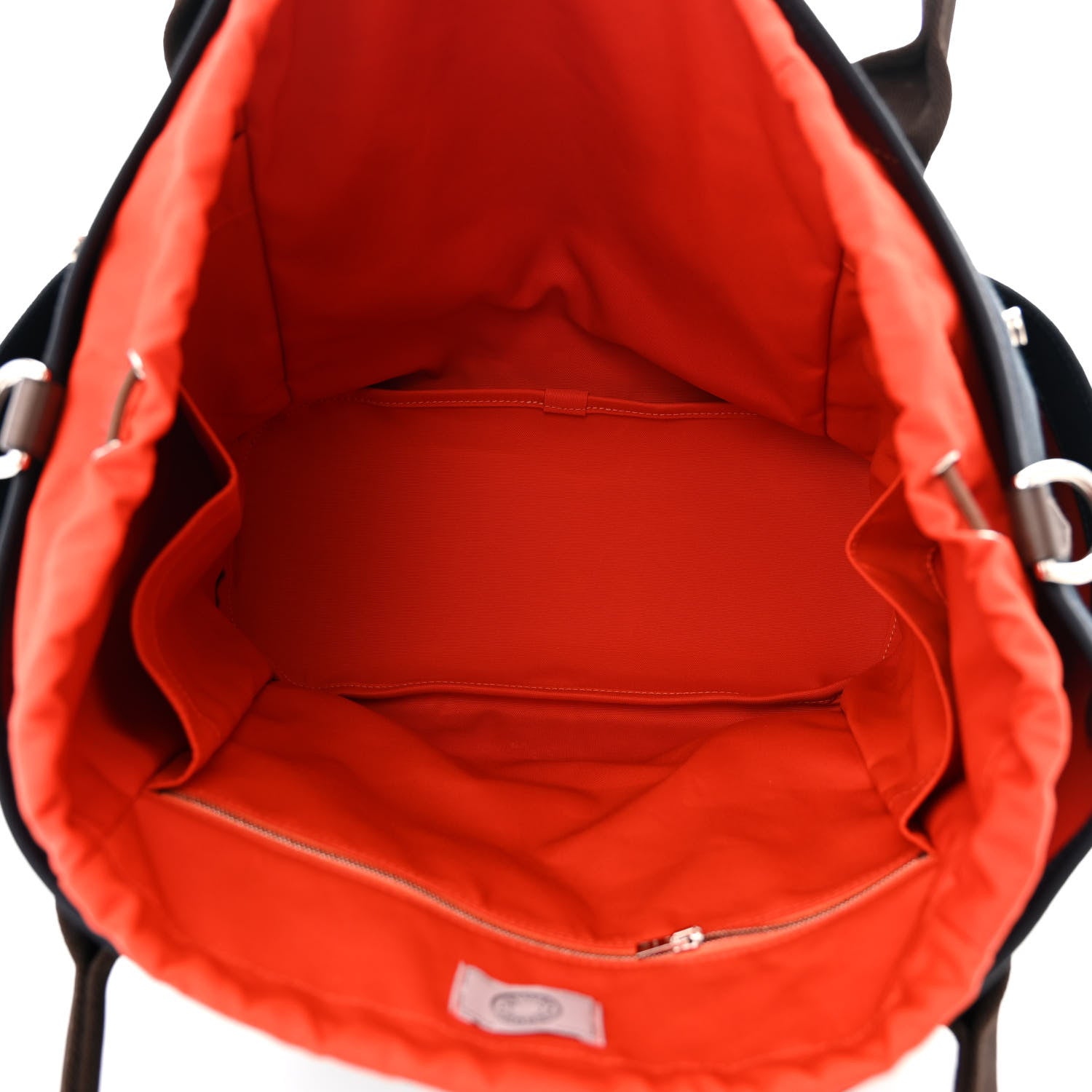 Hermes Toile Sac De Pansage Groom Bleu Navy Feu 5 of 11