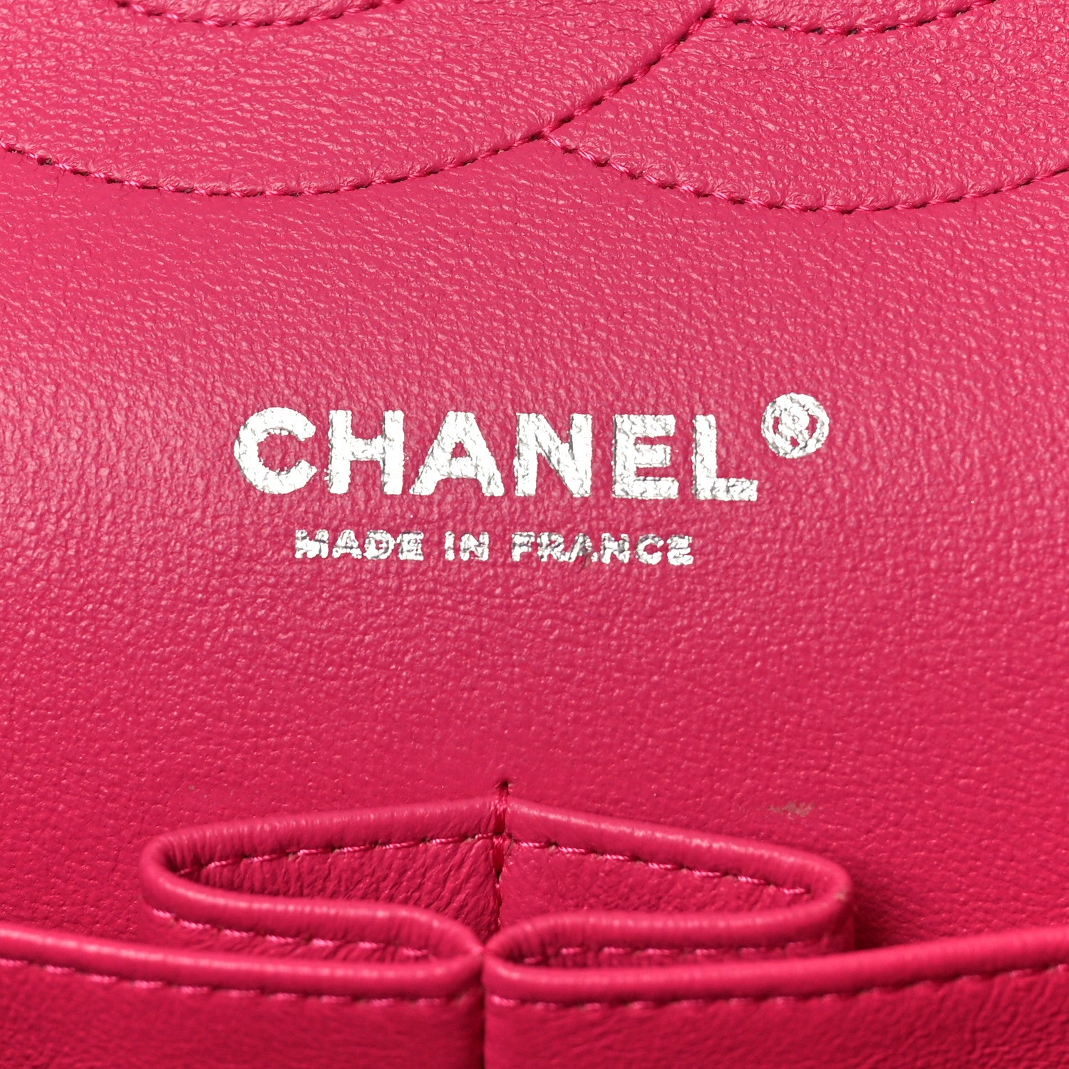 Chanel Tweed Quilted Jumbo Double Flap Hot Pink 6 of 10