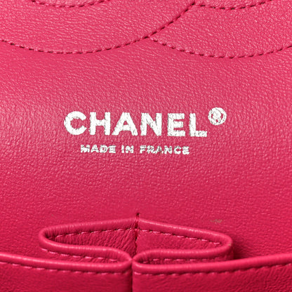 Chanel Tweed Quilted Jumbo Double Flap Hot Pink 6 of 10