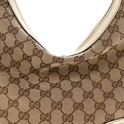 Gucci Monogram Medium New Britt Hobo Off White 8 of 10