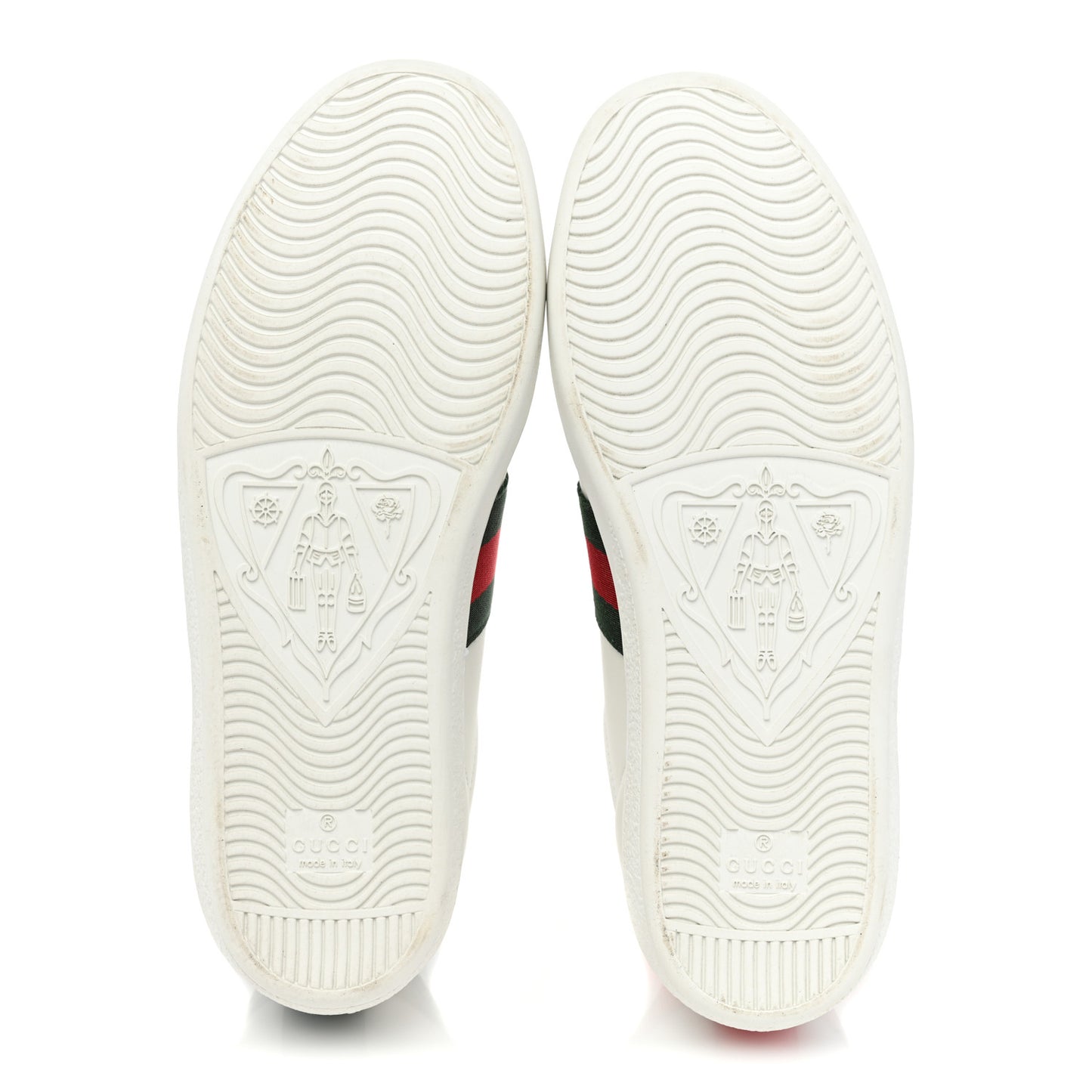 Calfskin Ayers Bee Embroidered Womens Ace Sneakers 37 White Green
