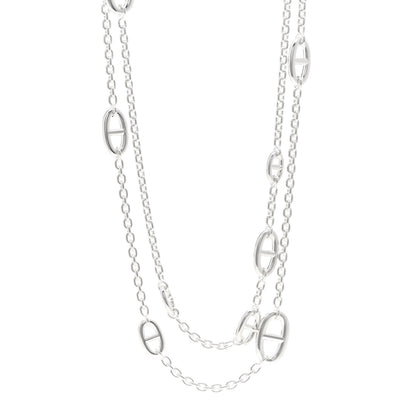 Hermes Sterling Silver Farandole Necklace 160 1 of 5