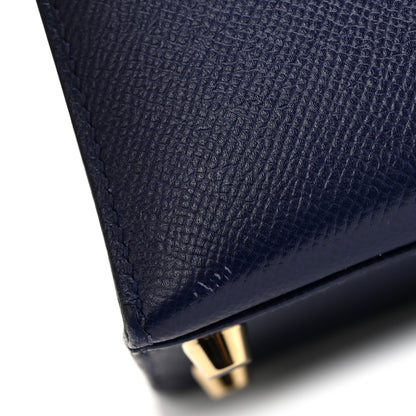 Hermes Epsom Kelly Sellier 32 Bleu Saphir 10 of 10