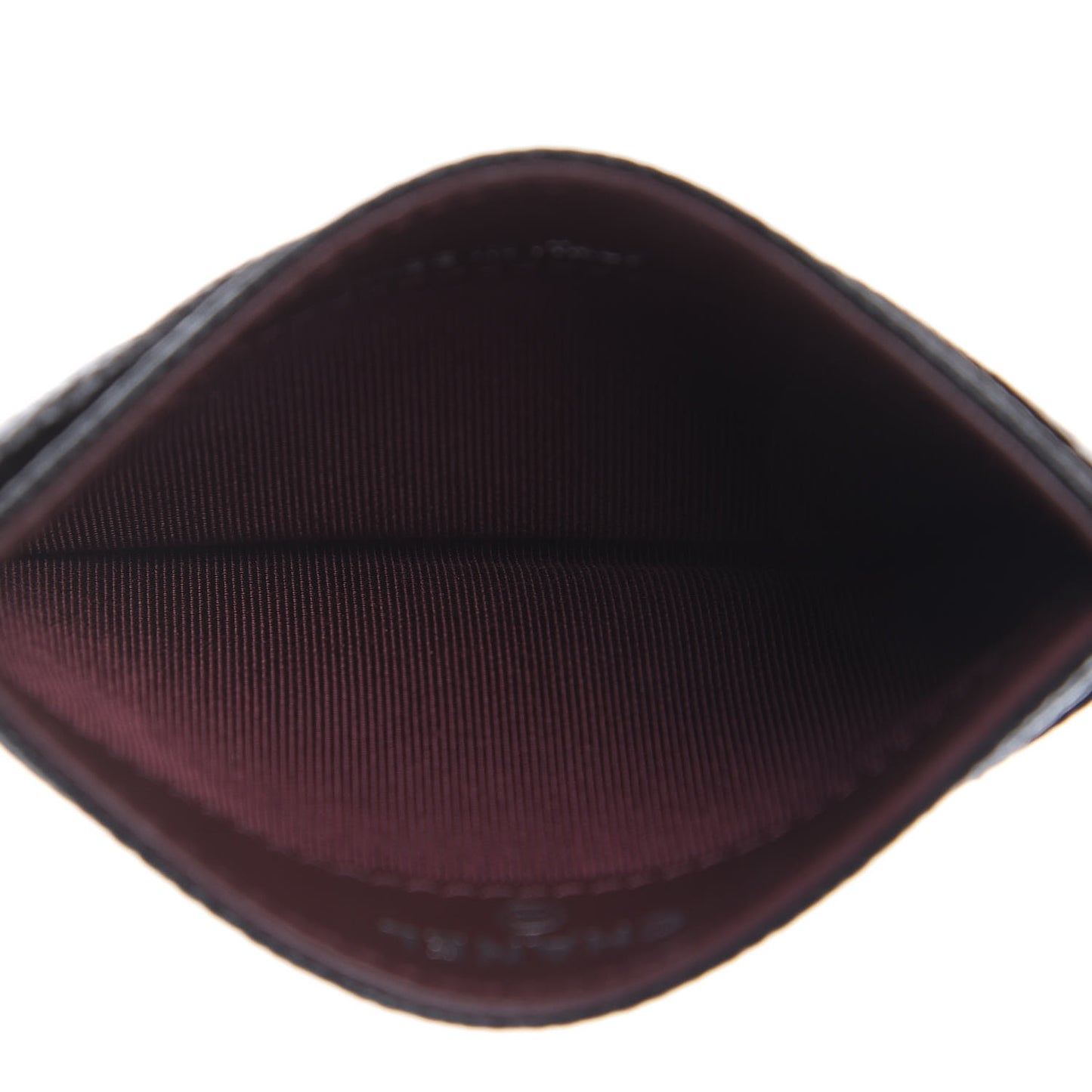 Caviar Quilted Card Holder Black