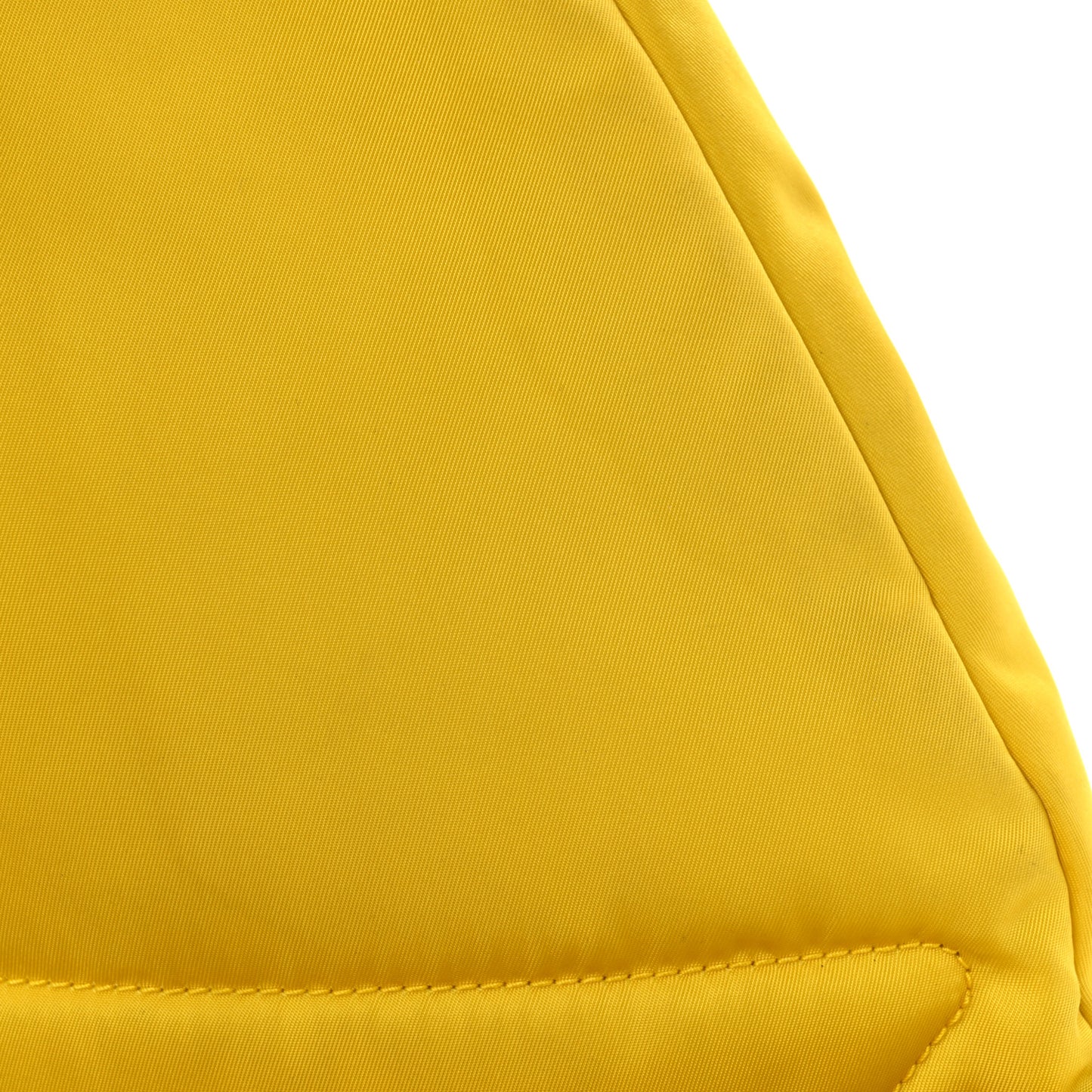 Re-Nylon Vitello Metal Triangle Logo Sling Backpack Giallo