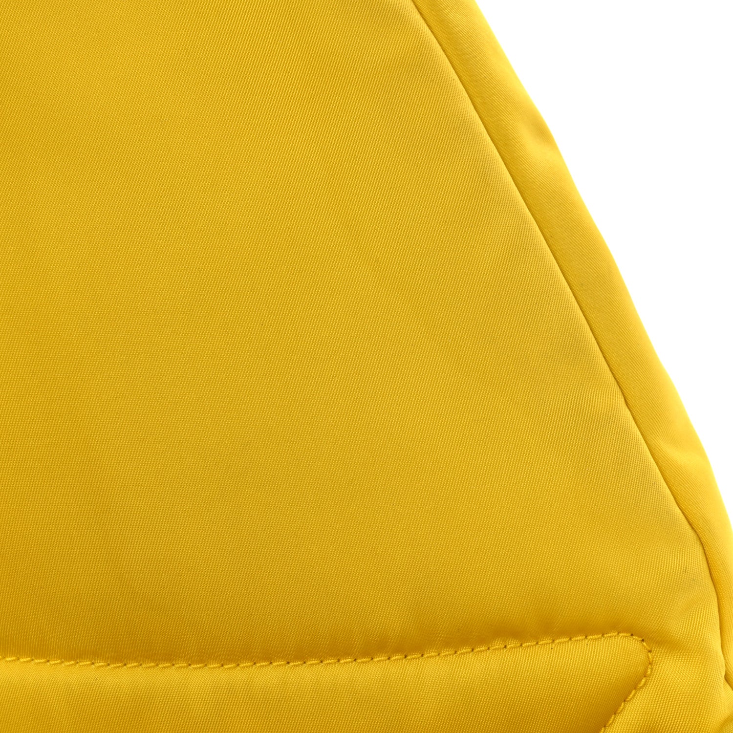 Prada Re-Nylon Vitello Metal Triangle Logo Sling Backpack Giallo 11 of 12