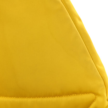 Prada Re-Nylon Vitello Metal Triangle Logo Sling Backpack Giallo 11 of 12