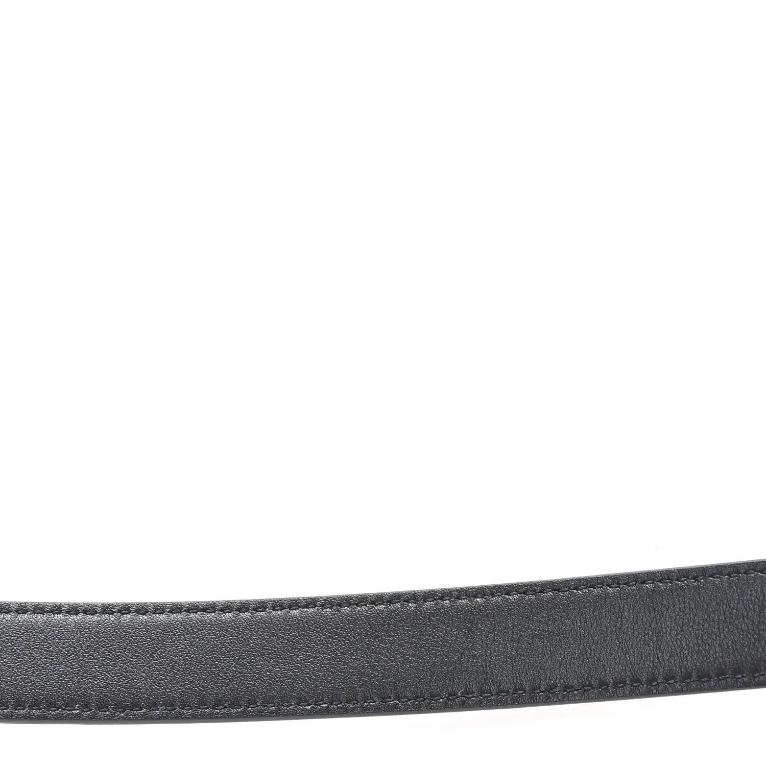 Saint Laurent Calfskin Monogram Cassandre Thin Square Buckle Belt 70 28 Black 6 of 6