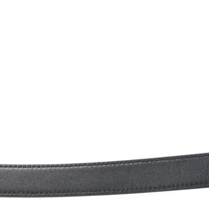 Saint Laurent Calfskin Monogram Cassandre Thin Square Buckle Belt 70 28 Black 6 of 6