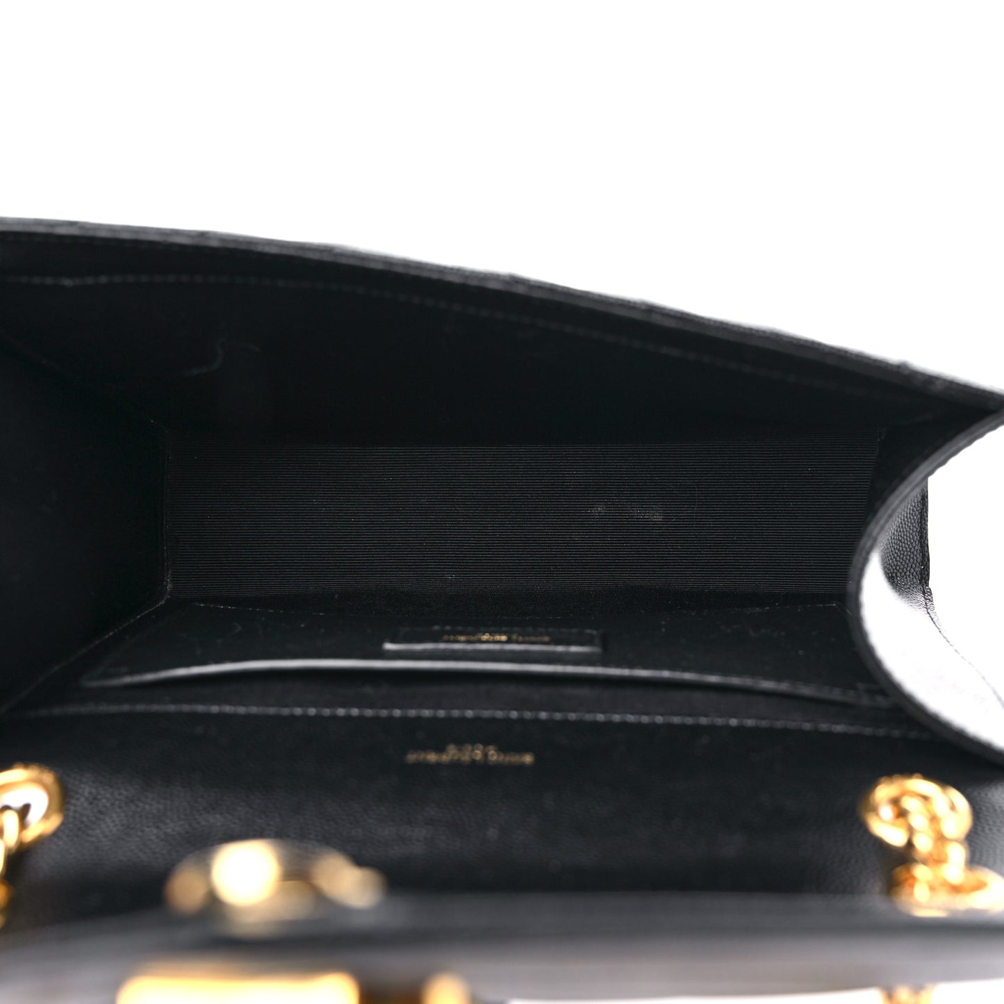 Grain De Poudre Matelasse Chevron Medium Monogram Satchel Black