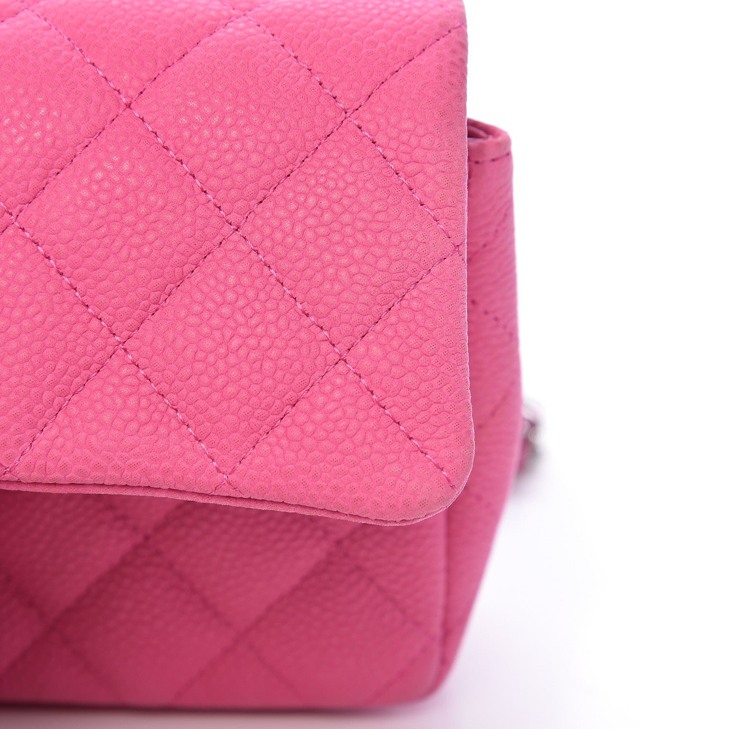 Chanel Iridescent Caviar Quilted Mini Rectangular Flap Pink 14 of 15