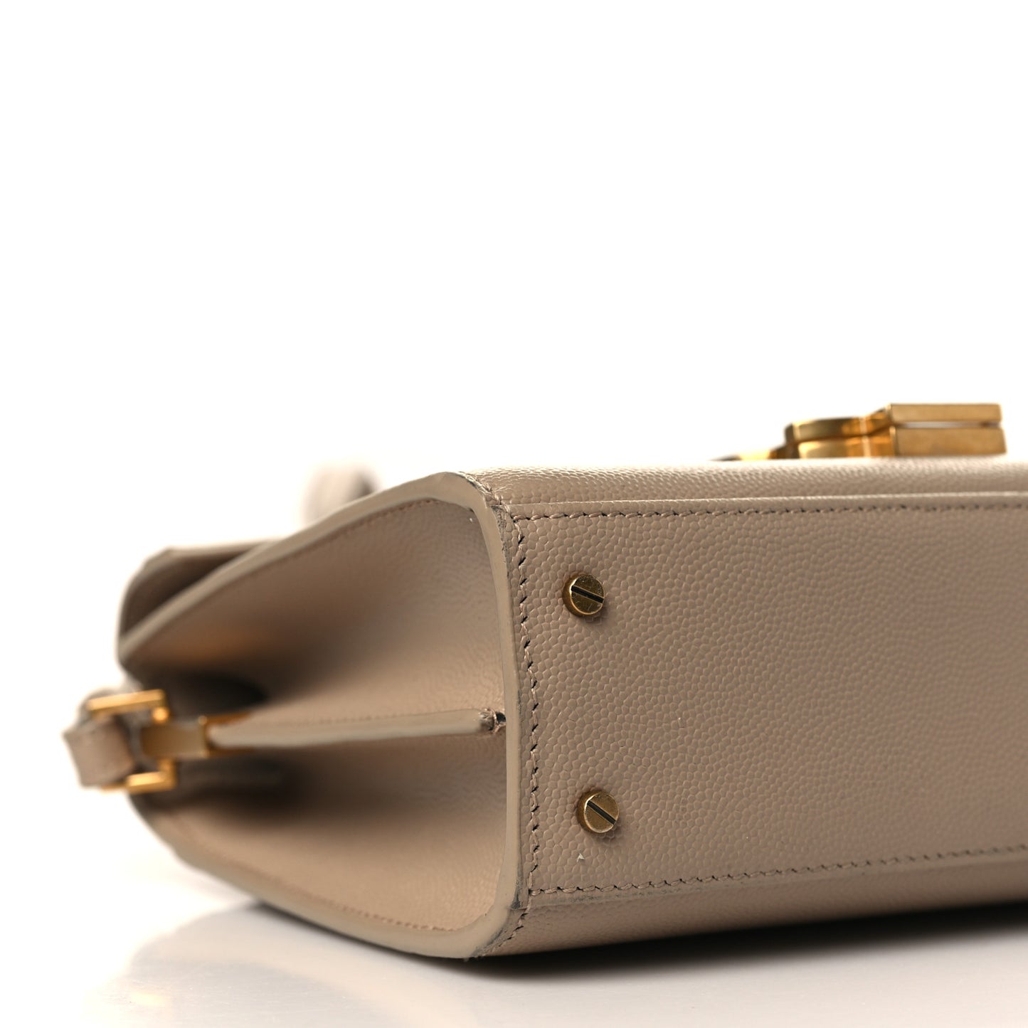 Grain de Poudre Mini Classic Monogram Cassandra Top Handle Beige