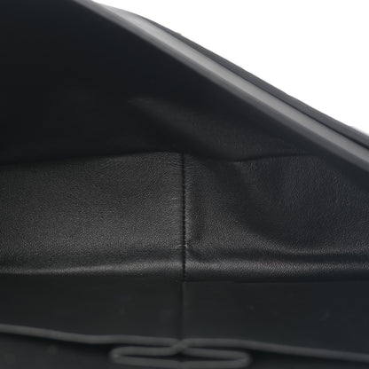 Chanel Lambskin Chevron Quilted Jumbo Double Flap So Black 4 of 9