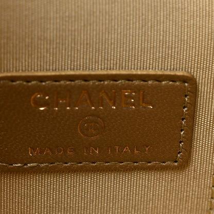 Chanel Lambskin Quilted Mini Pearl Crush Vanity Case With Chain Black 6 of 13