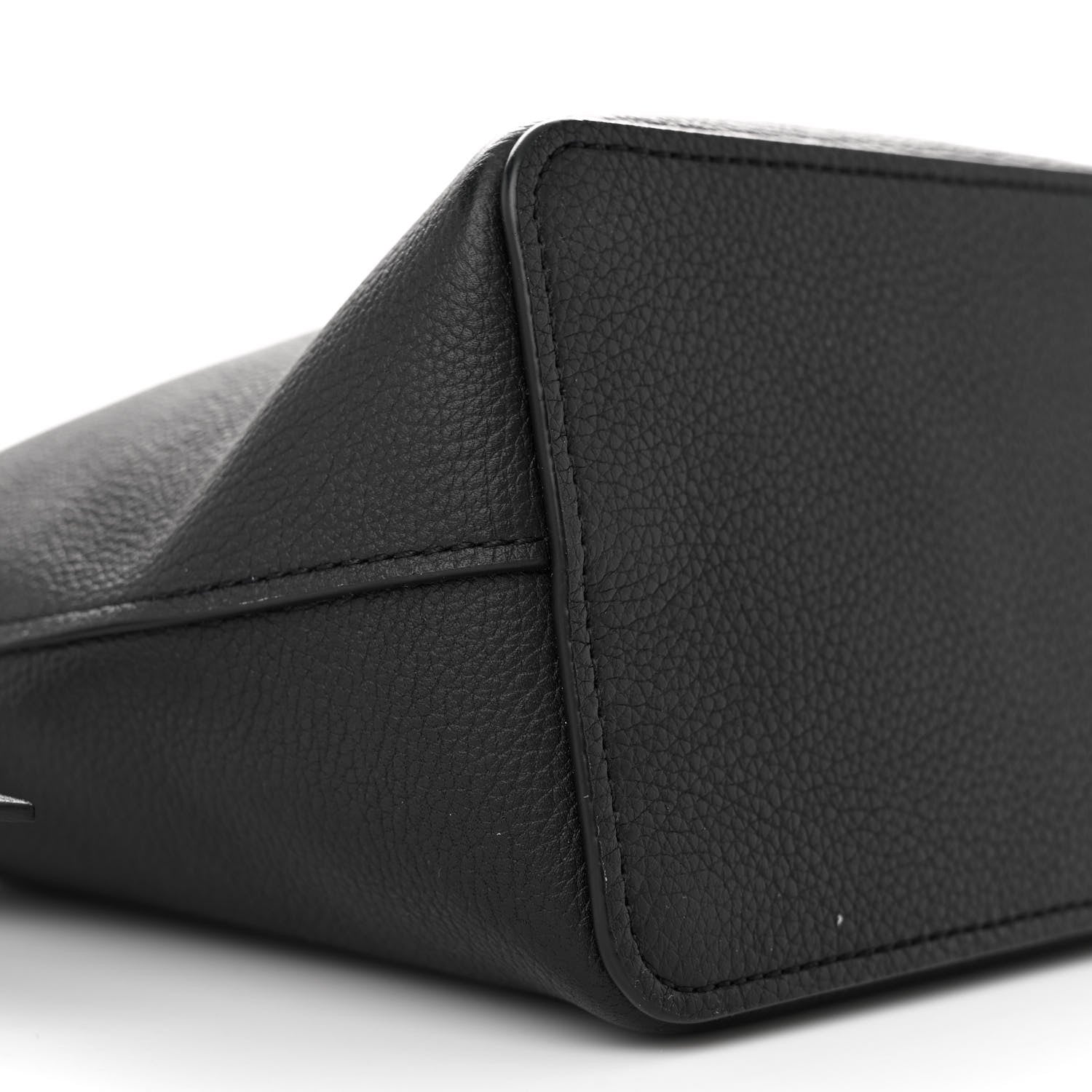 Louis Vuitton Calfskin Nano Lockme Bucket Black 8 of 9