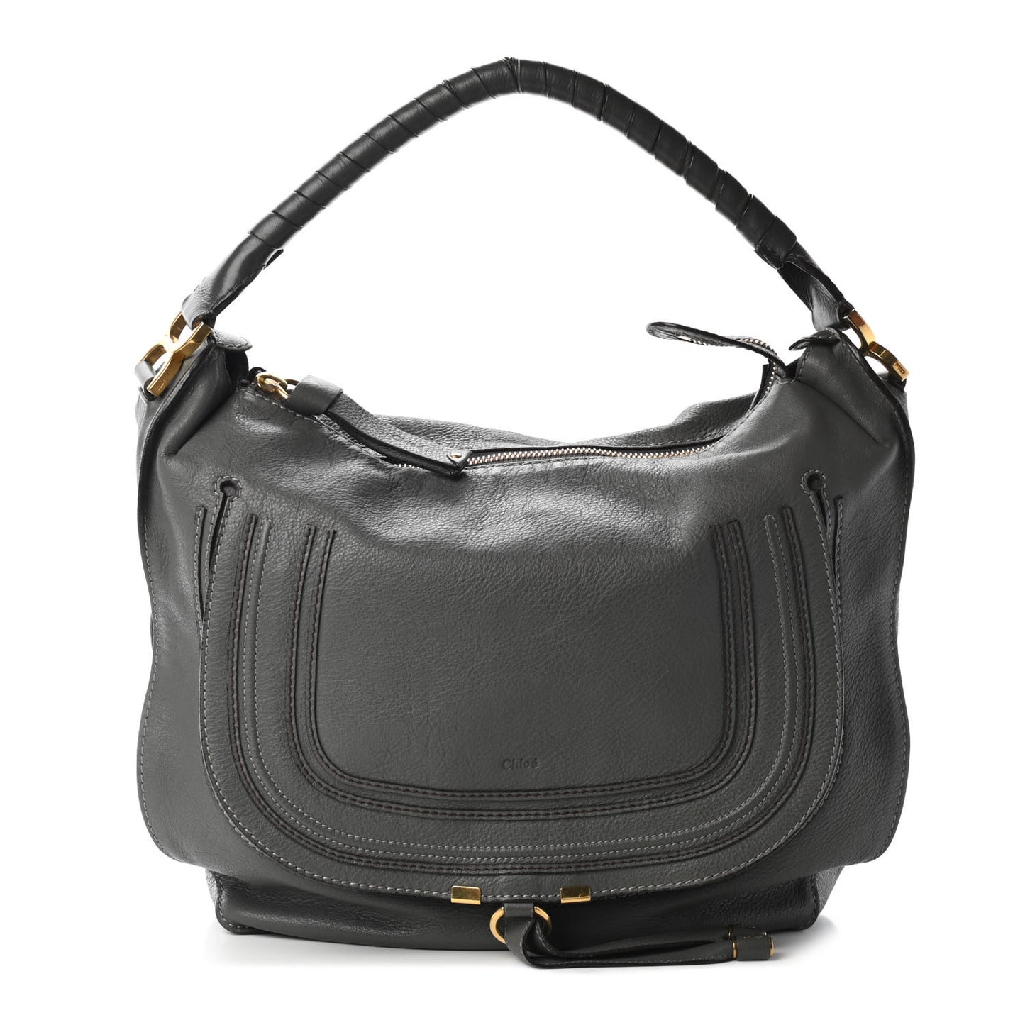 Calfskin Large Marcie Hobo Stone