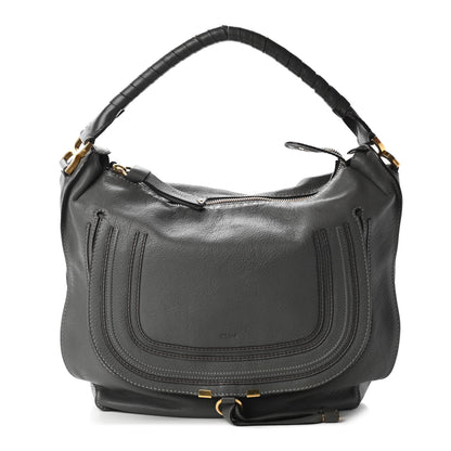 Chloe Calfskin Large Marcie Hobo Stone 1 of 10
