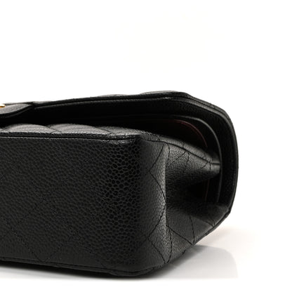 Chanel Caviar Quilted Medium Double Flap Black 10 of 11