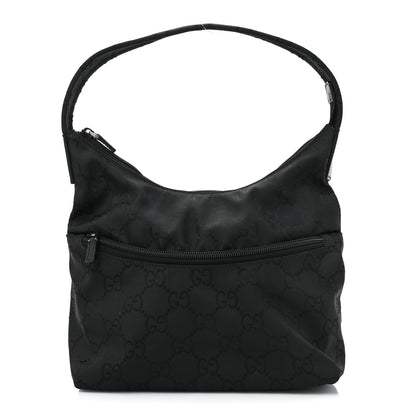 Gucci Nylon Monogram Small Hobo Black 1 of 9