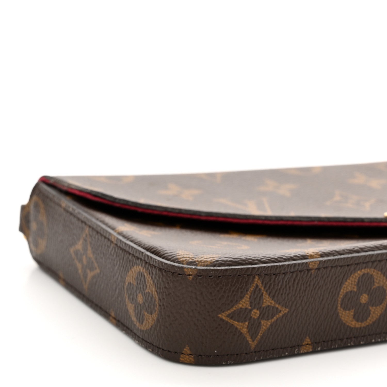 Louis Vuitton Monogram Pochette Felicie Chain Wallet Fuchsia 10 of 12