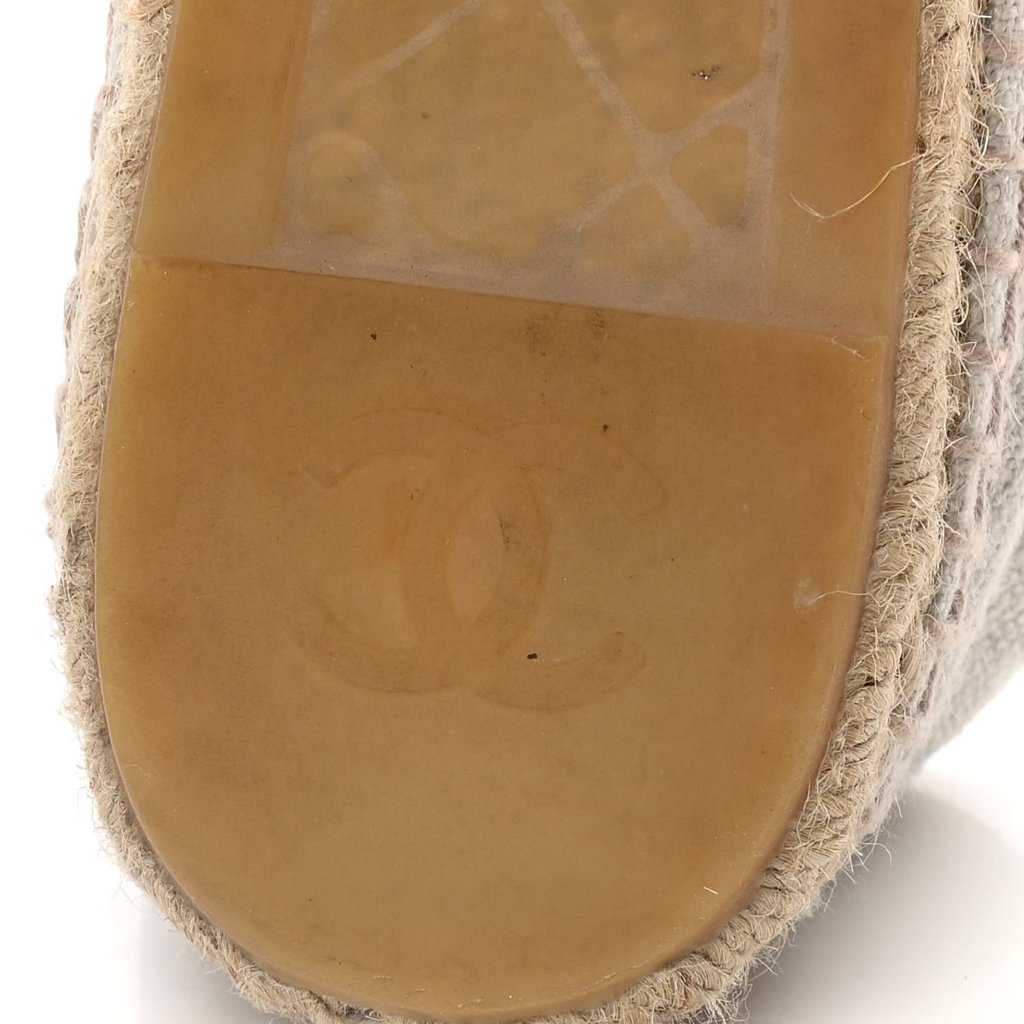 Linen CC Espadrilles 41 Beige Black