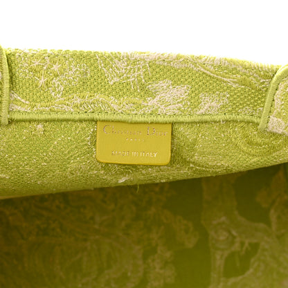 Christian Dior Canvas Embroidered Medium Dioriviera Toile De Jouy Book Tote D-Lite Green 6 of 10