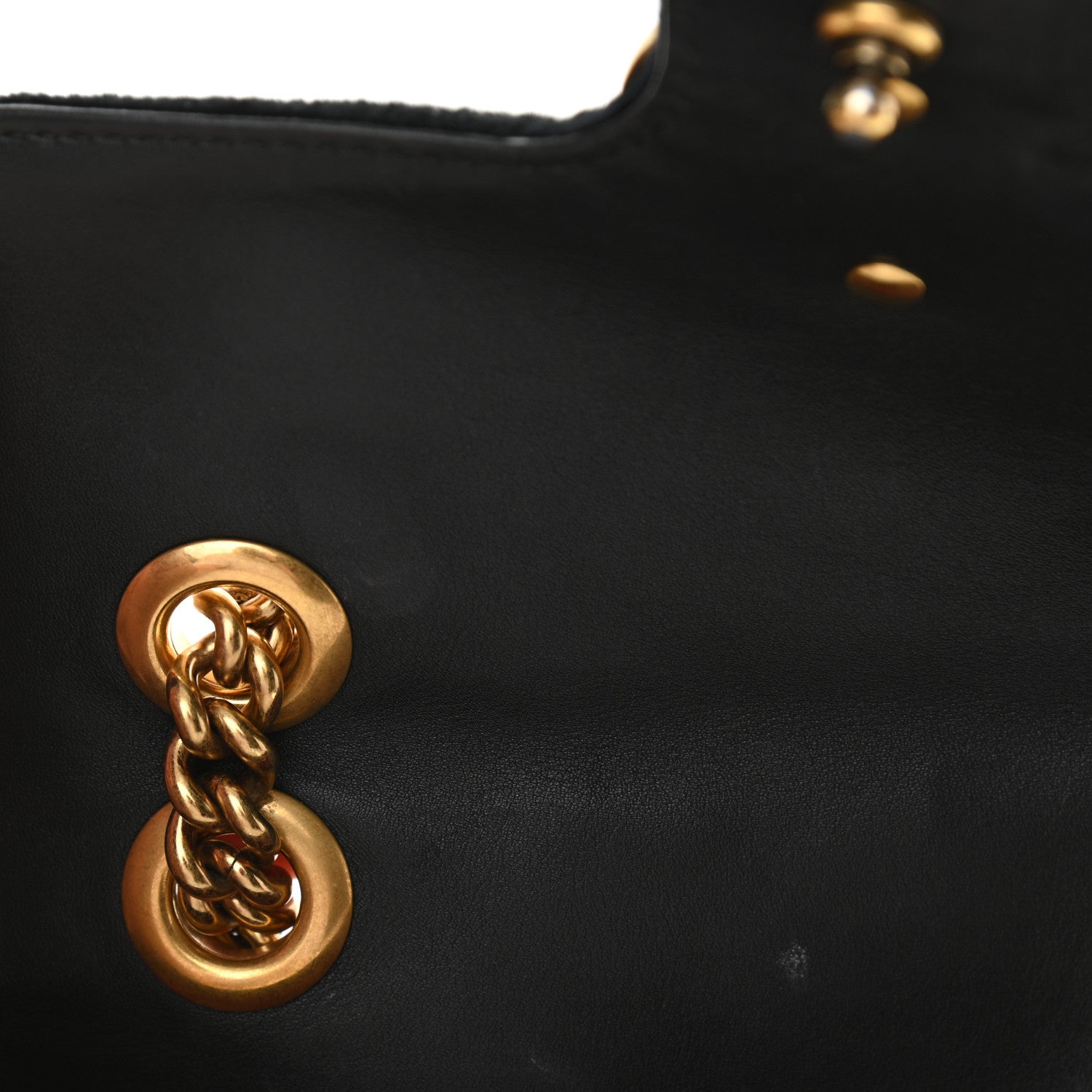 Gucci Velvet Matelasse Mini GG Marmont Shoulder Bag Black 14 of 16