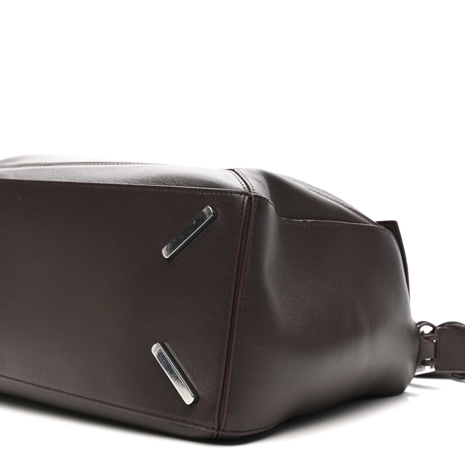 Loewe Nappa Lambskin Large Featherlight Puzzle Bag Dark Chestnut 10 of 15