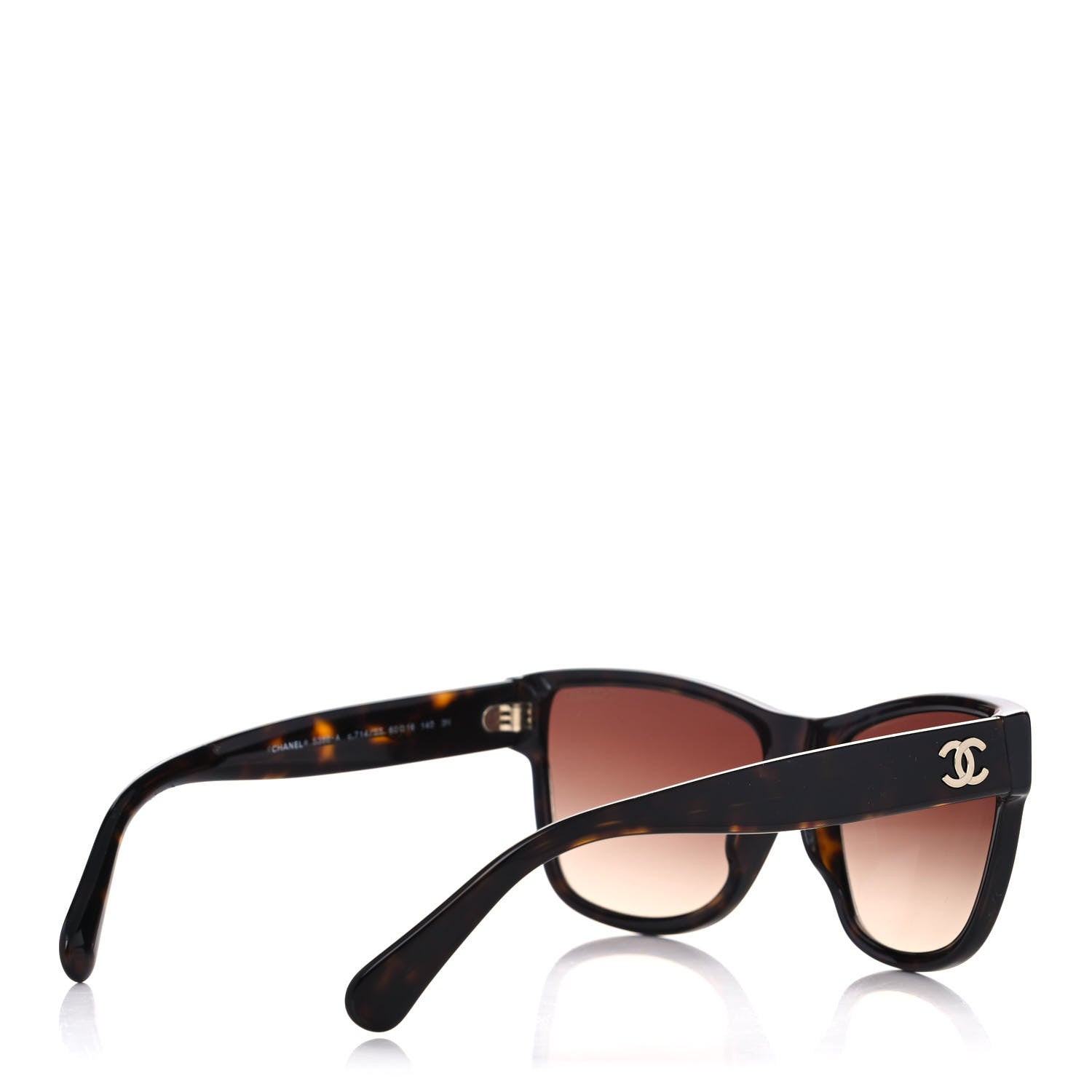 Chanel Acetate Butterfly Sunglasses 5386 Dark Tortoise 4 of 8