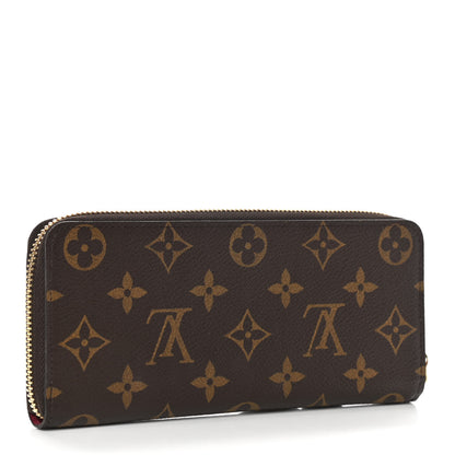 Louis Vuitton Monogram Clemence Wallet Fuchsia 3 of 6