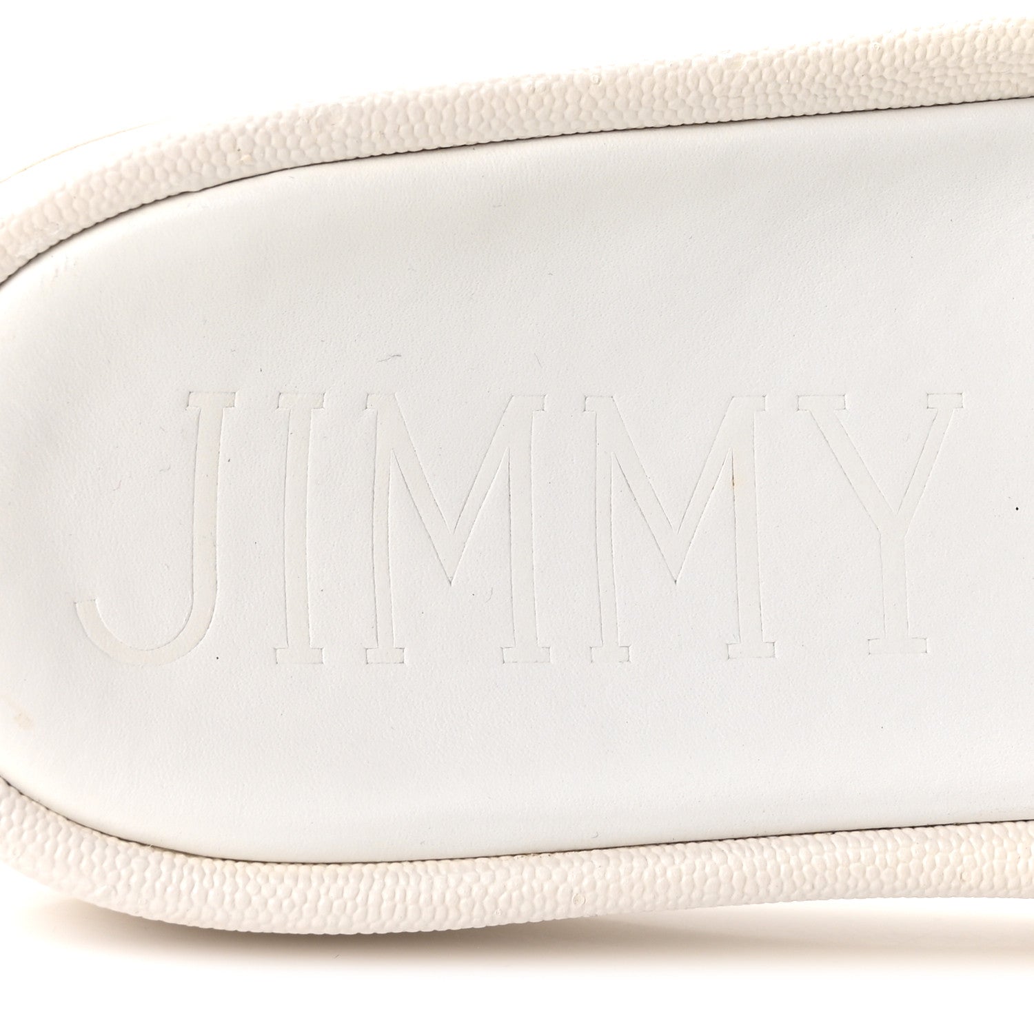 Jimmy Choo Satin Metallic Nappa Crystal Embellished Fitz Slide Sandals 39 Ivory 8 of 10
