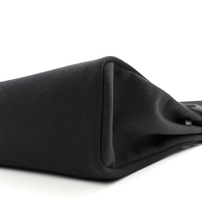 Hermes Military Toile Vache Hunter Herbag Zip Retourne 31 PM Black 9 of 10