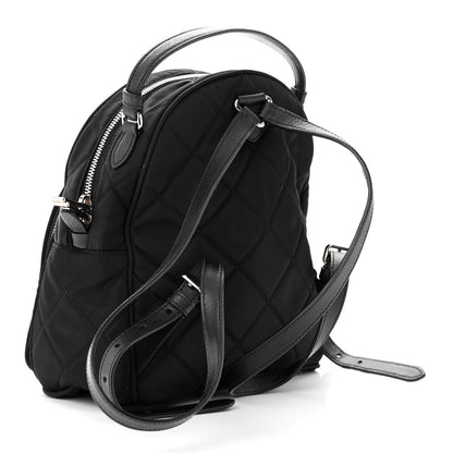 Prada Nylon Tessuto Impuntu Quilted Backpack Black 3 of 10