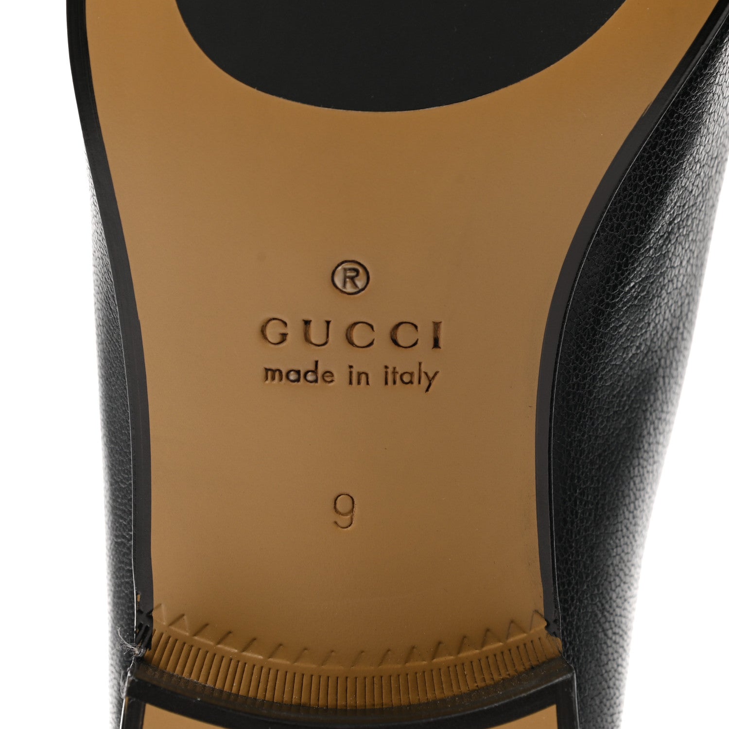 Gucci Goatskin Mens Horsebit Loafers 9 Black 6 of 8