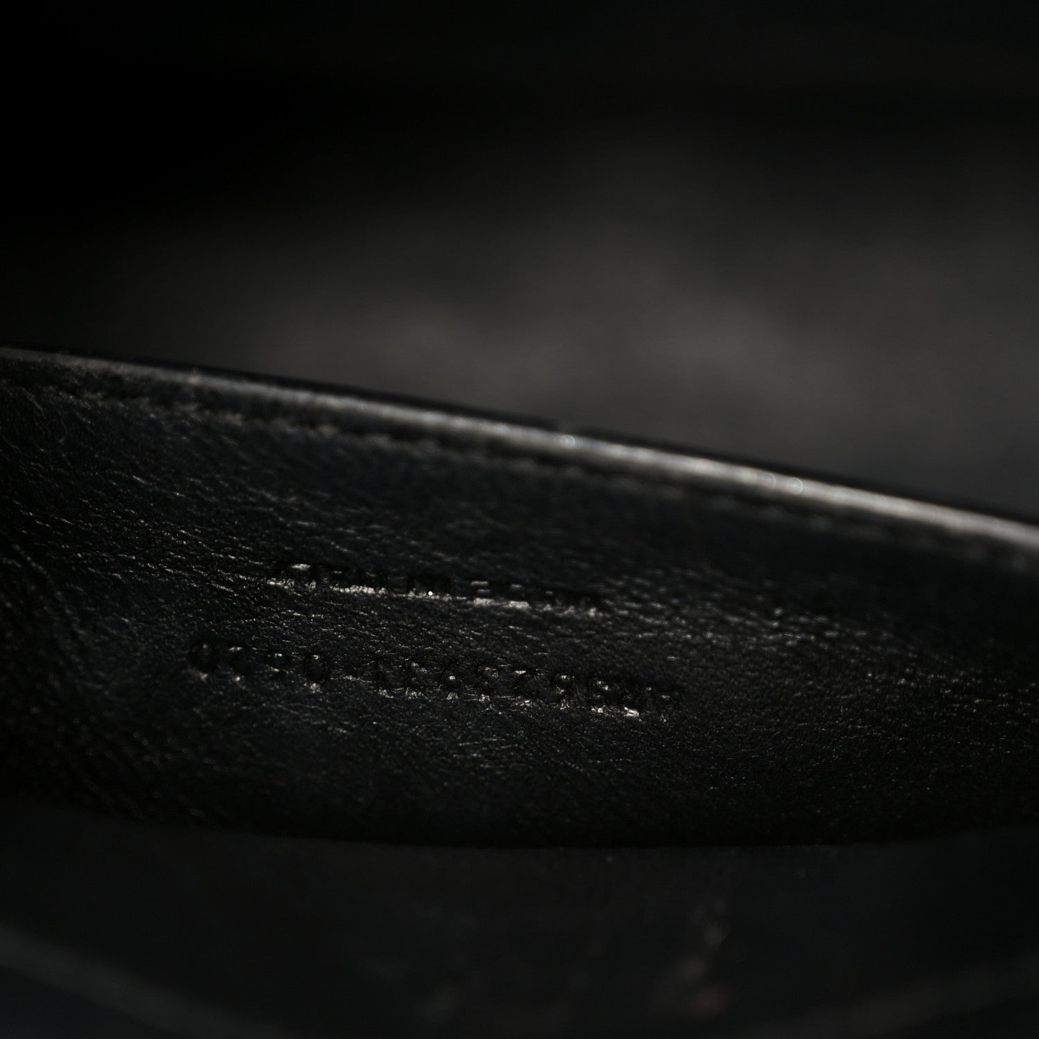 Saint Laurent Calfskin Crocodile Embossed Medium Classic Monogram Cassandra Top Handle Black 7 of 10