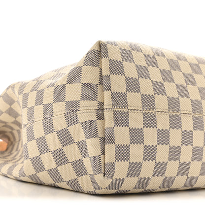 Louis Vuitton Damier Azur Graceful MM Rose Ballerine 9 of 15