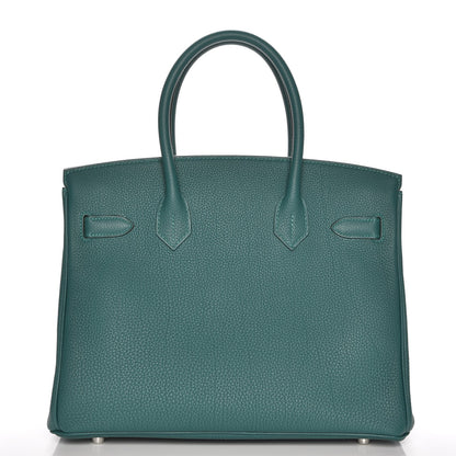 Hermes Togo Birkin 30 Malachite 5 of 32