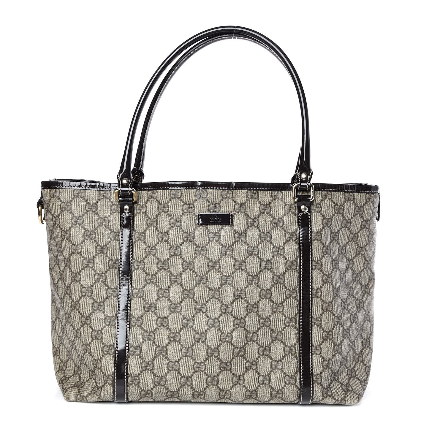 GG Plus Monogram Medium Joy Tote Dark Brown