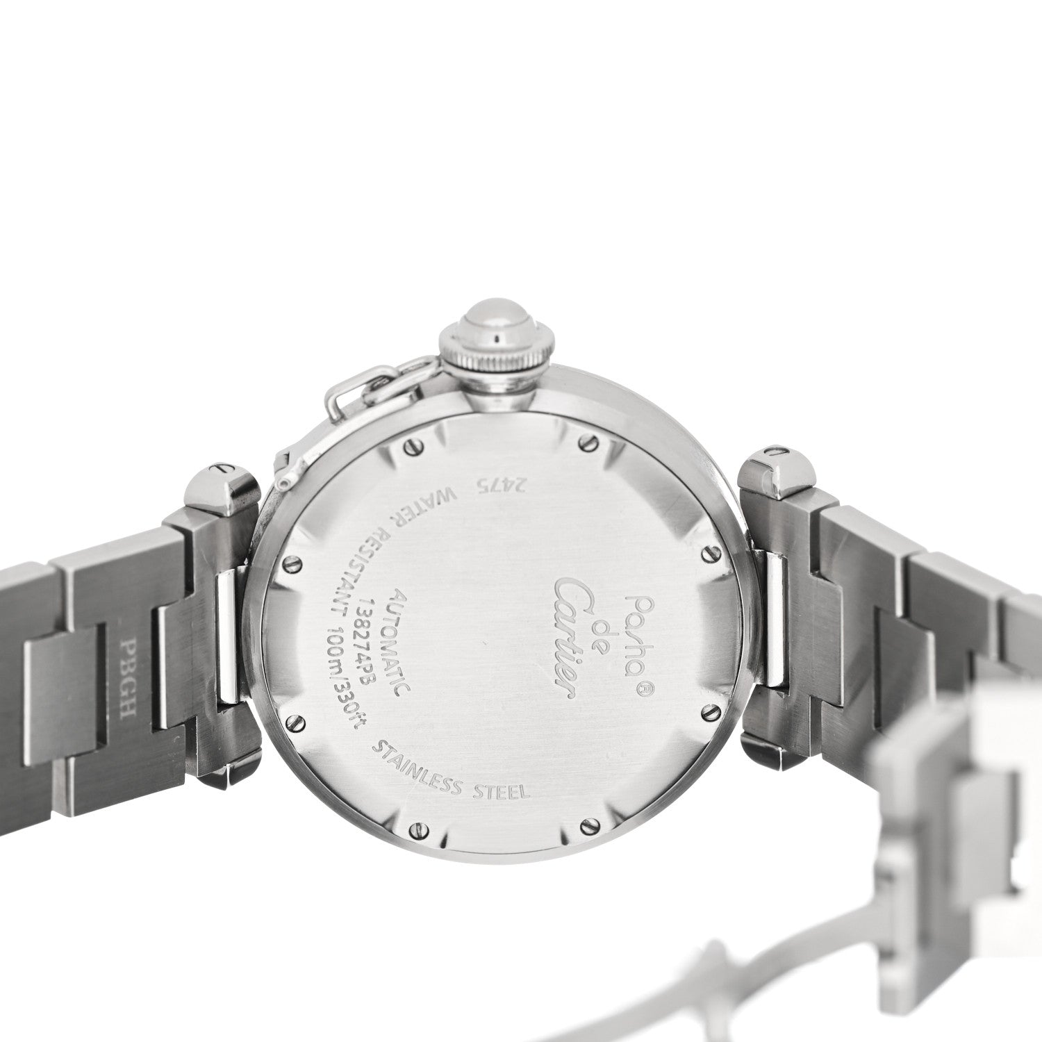 Cartier Stainless Steel 35mm Pasha C Big Date Automatic Watch Black 4 of 4