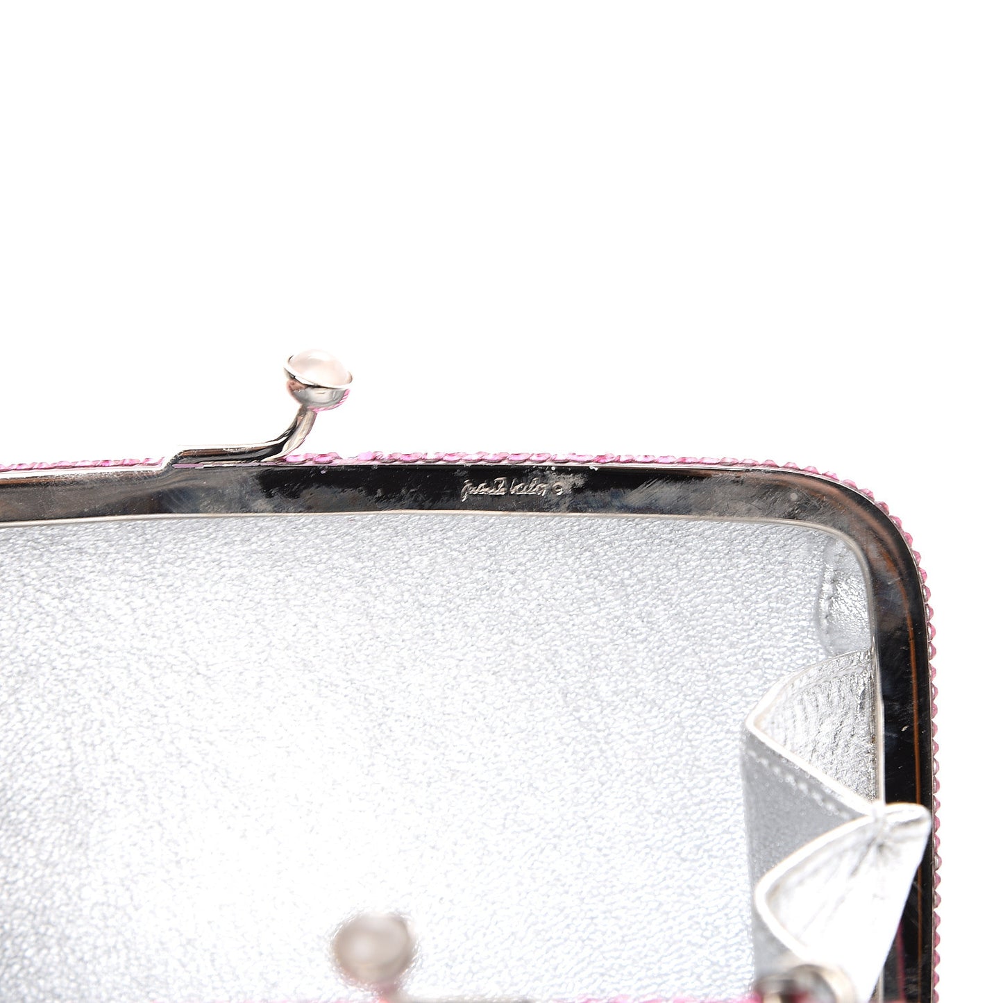 Swarovski Crystal Hello Kitty Minaudiere Clutch Pink