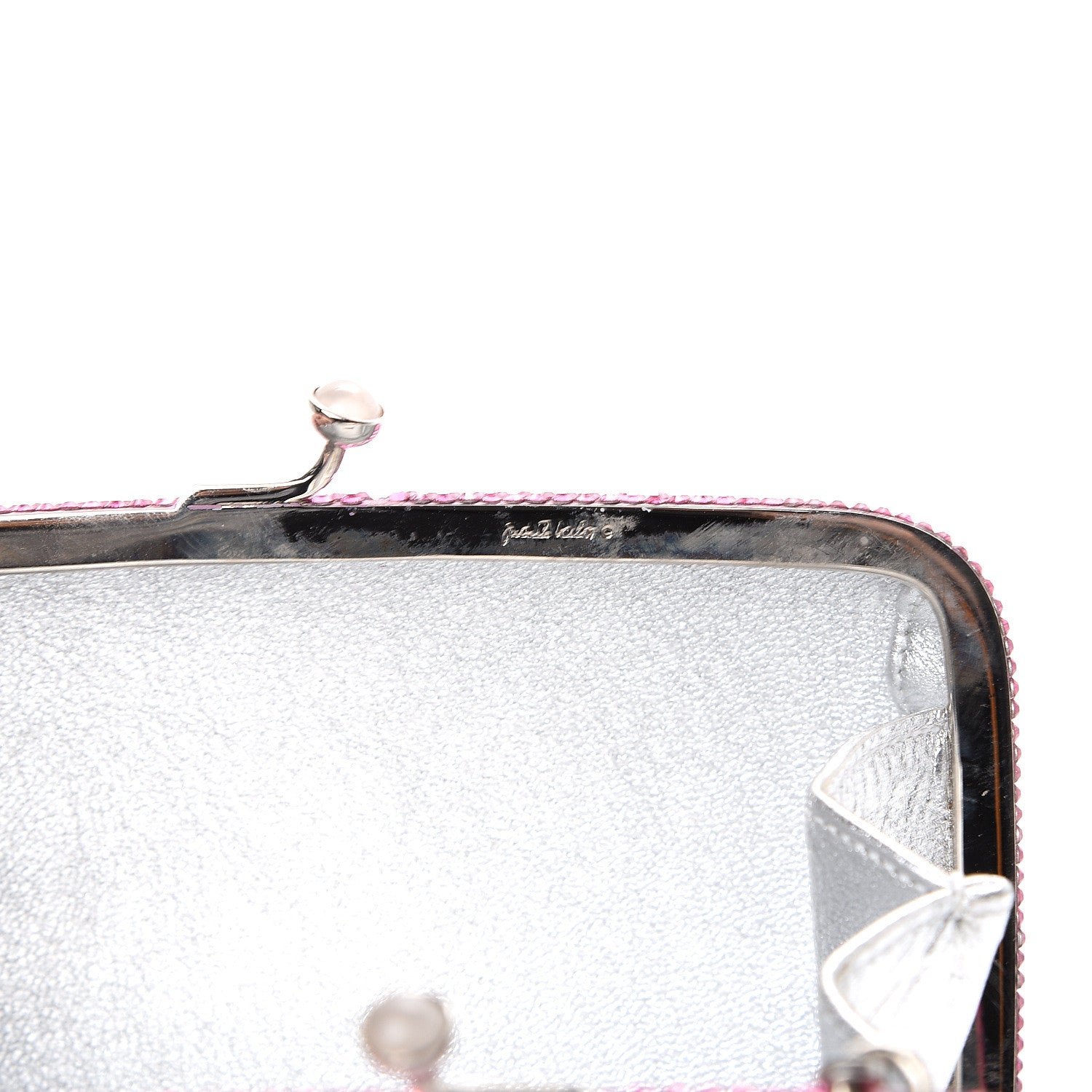 Judith Leiber Swarovski Crystal Hello Kitty Minaudiere Clutch Pink 8 of 8
