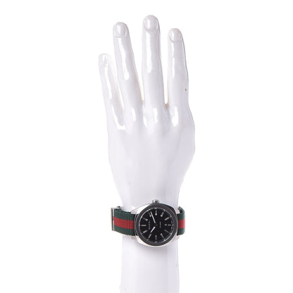 Gucci Stainless Steel Nylon 41mm GG2570 Quartz Watch Black 2 of 6