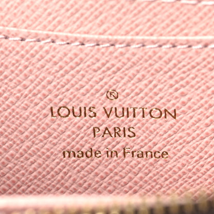 Louis Vuitton Damier Ebene Zippy Coin Purse Rose Ballerine 6 of 6