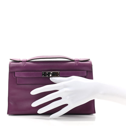 Hermes Swift Kelly Pochette Clutch Anemone 2 of 6