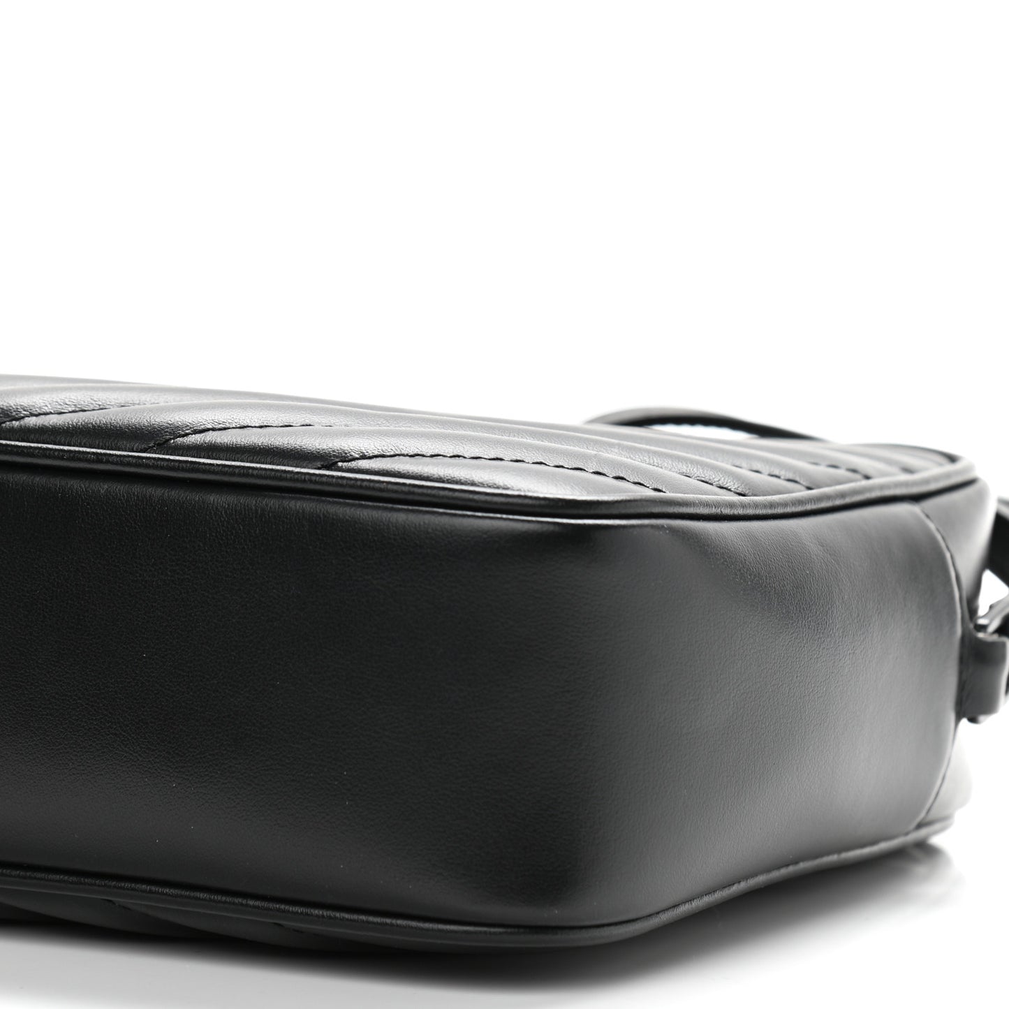 Calfskin Matelasse Monogram Lou Camera Bag Black