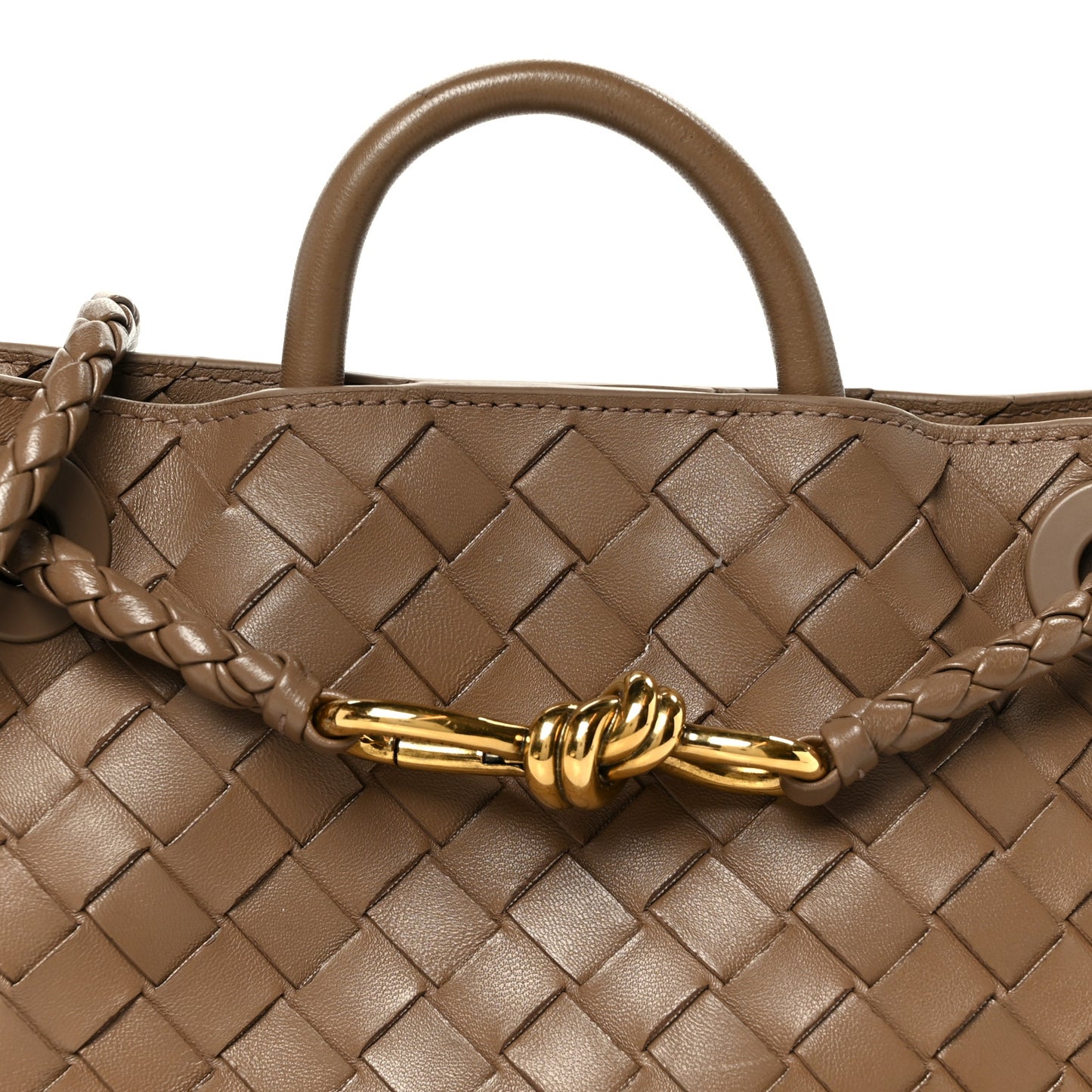 Nappa Intrecciato Small Andiamo Shoulder Bag Pinecone