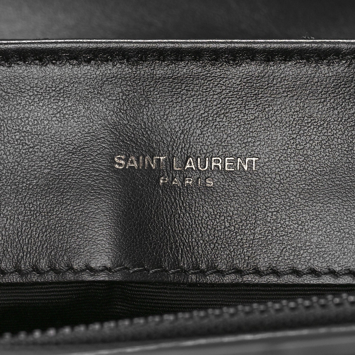 Saint Laurent Calfskin Y Quilted Monogram Monochrome Medium Loulou Chain Satchel Black 7 of 9