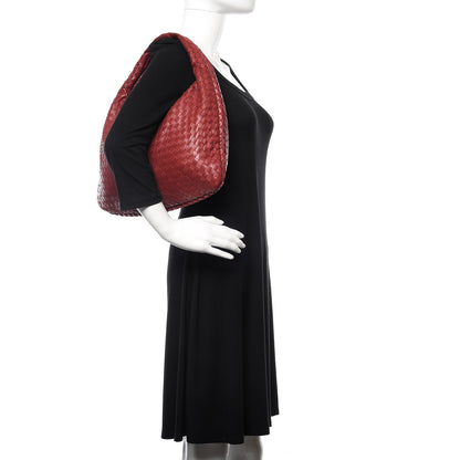 Bottega Veneta Nappa Intrecciato Medium Veneta Hobo Vermillion 2 of 13